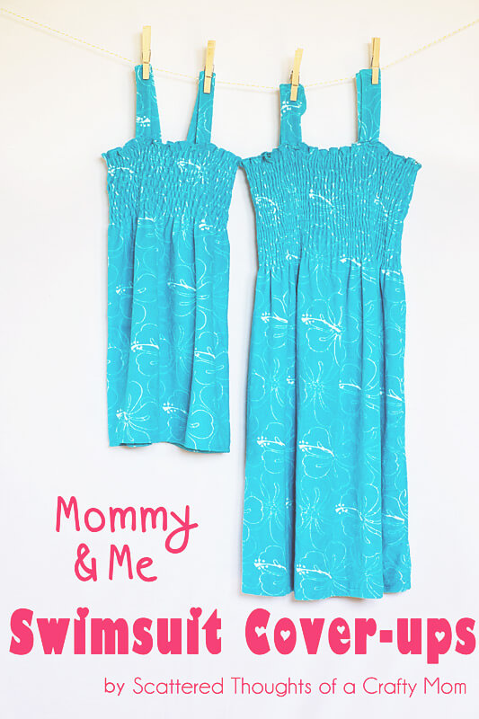 Mommy and me swimwear coverup